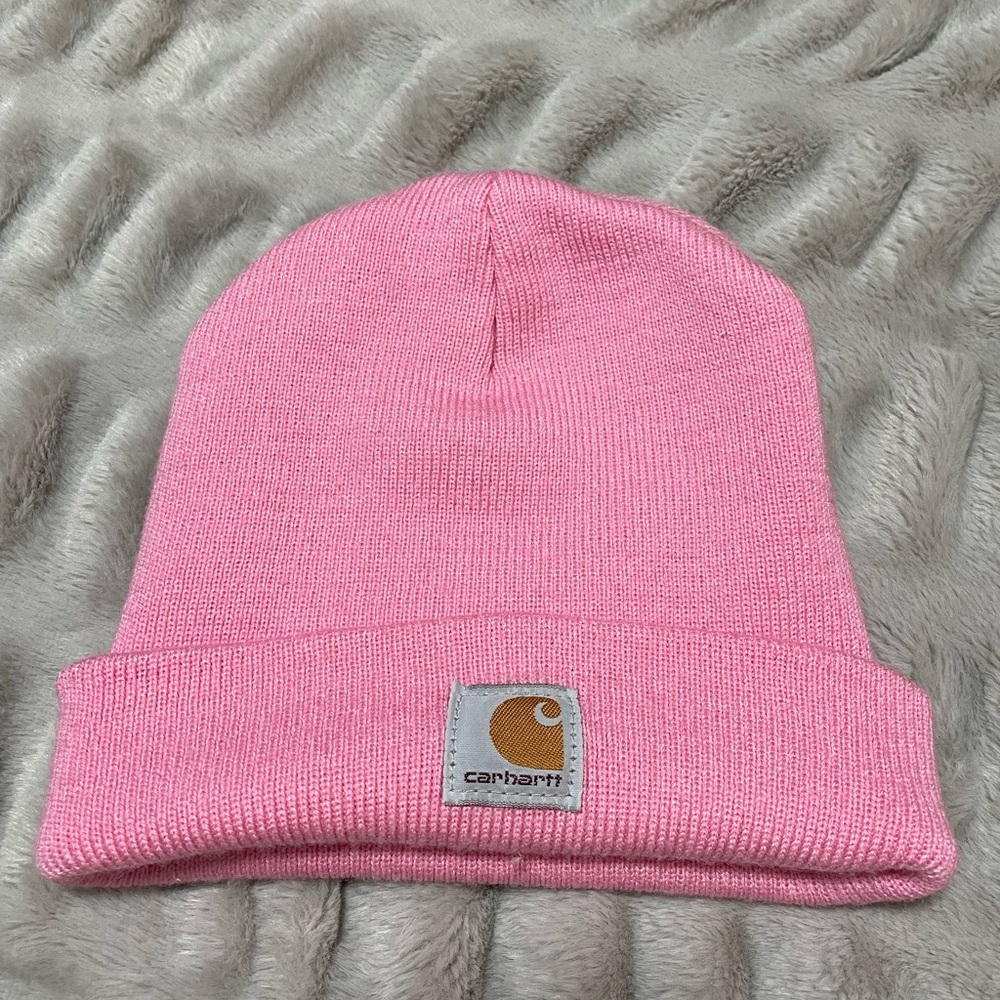 Carhartt pink beanie